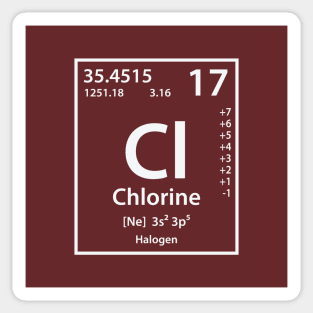 Chlorine Element Sticker